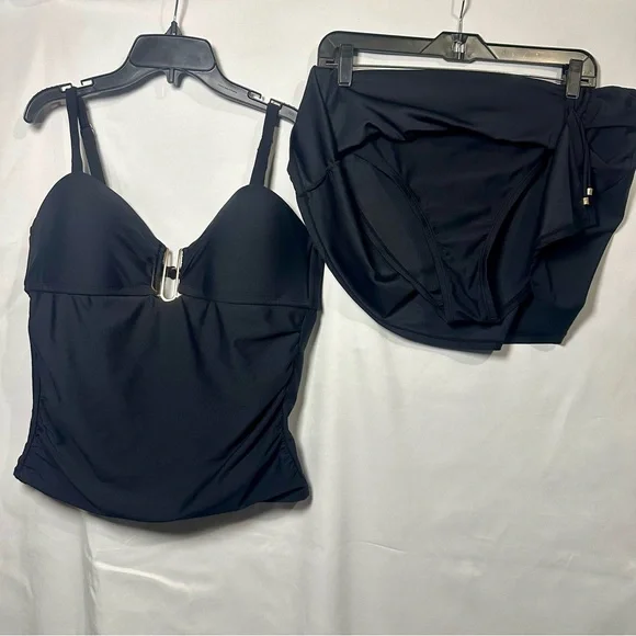 Women’s Black Tankini Swimwear - Picture 1 of 8